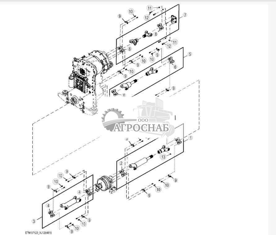 Приводные валы с блокировкой гидротрансформатора 